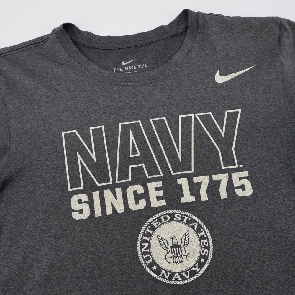 Nike US Navy Since 1775‎ Dri-FIT Performance T-Shirt Charcoal Mens Small